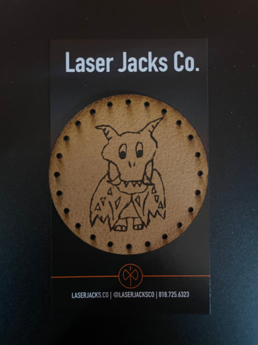 Leather Patch - Laser Jacks Character