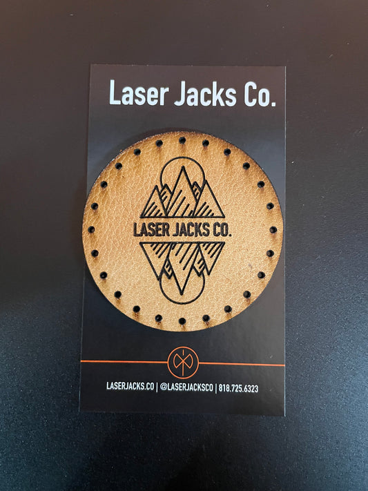 Leather Patch - Laser Jacks Logo