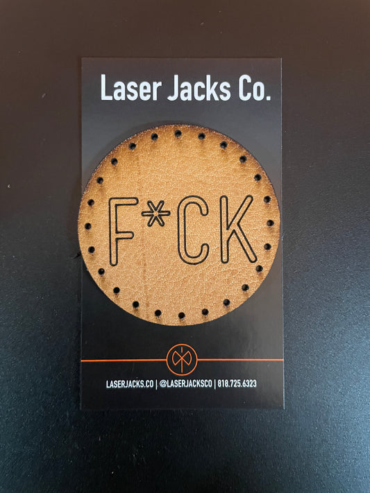 Leather Patch - F*CK